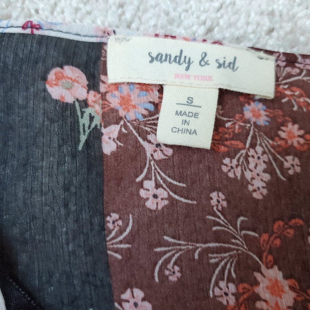 Sandy & Sid Semi-Sheer Patchwork Duster/Kimono Si… - image 3